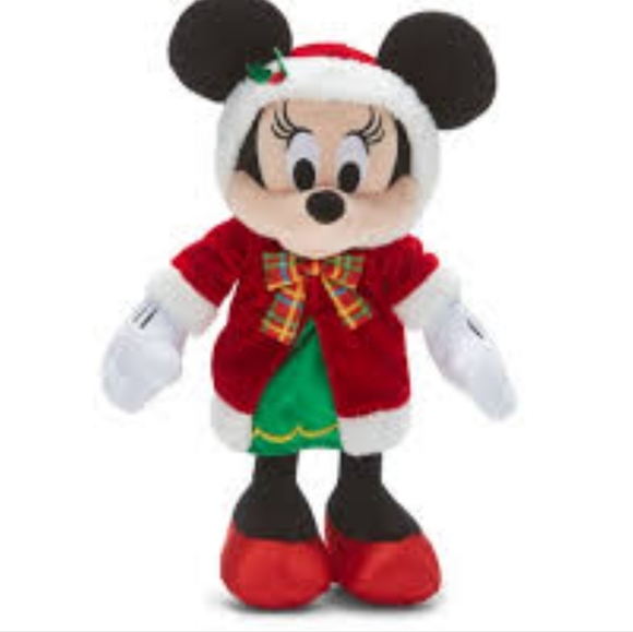 Disney Holiday Mickey 2023 and Minnie 2024 Plush Stuffed Animals NWT - Picture 7 of 11